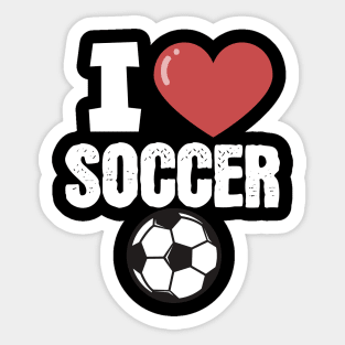 I love soccer Sticker